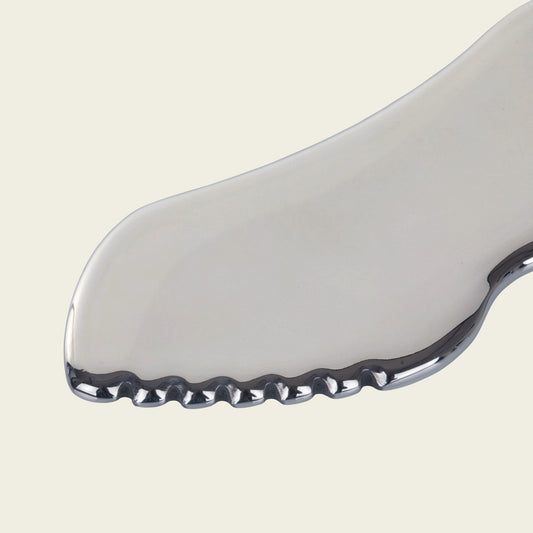 Stainless Steel Jagged Edge Gua Sha