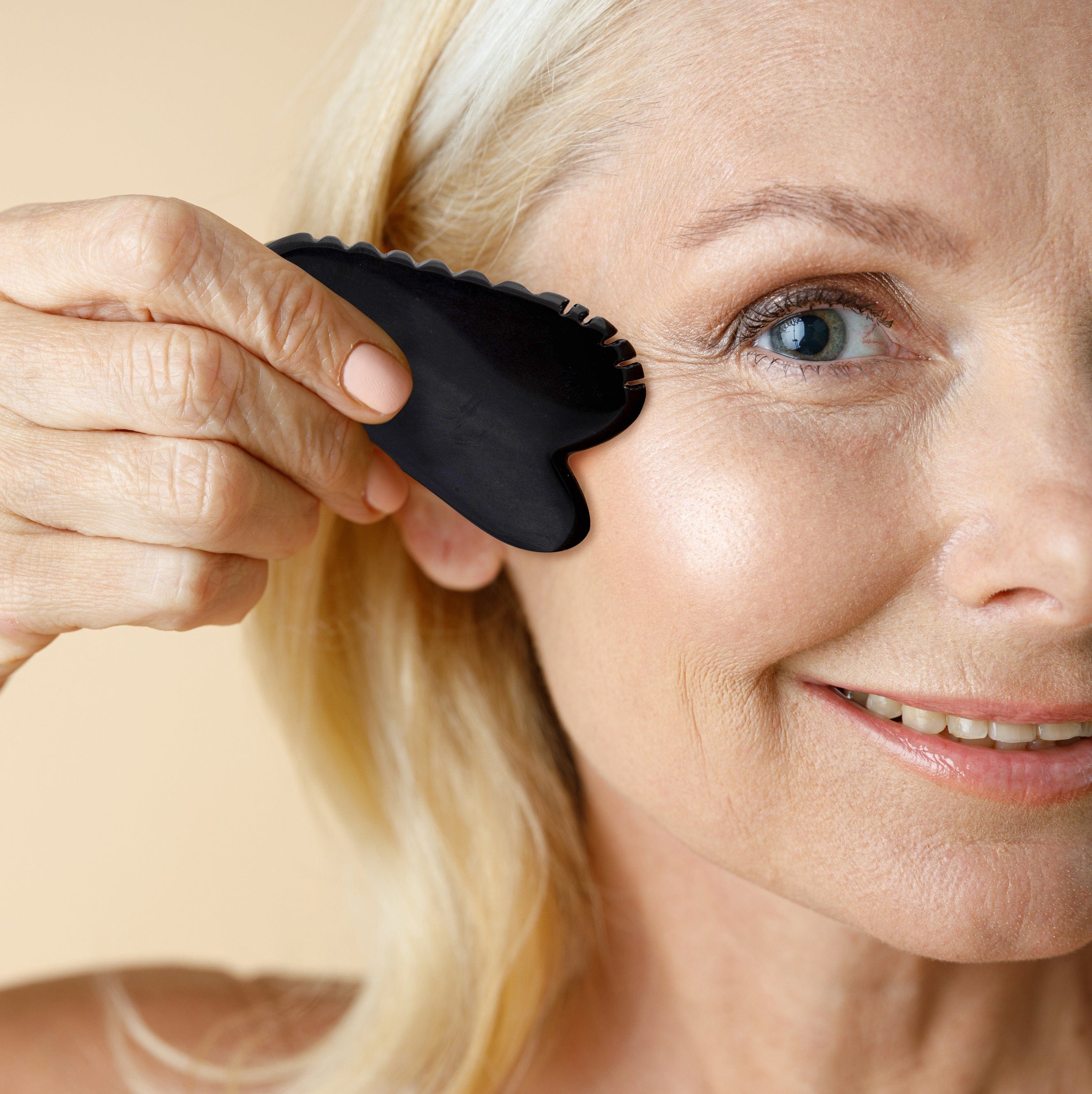 Obsidian Jagged Edge Gua Sha