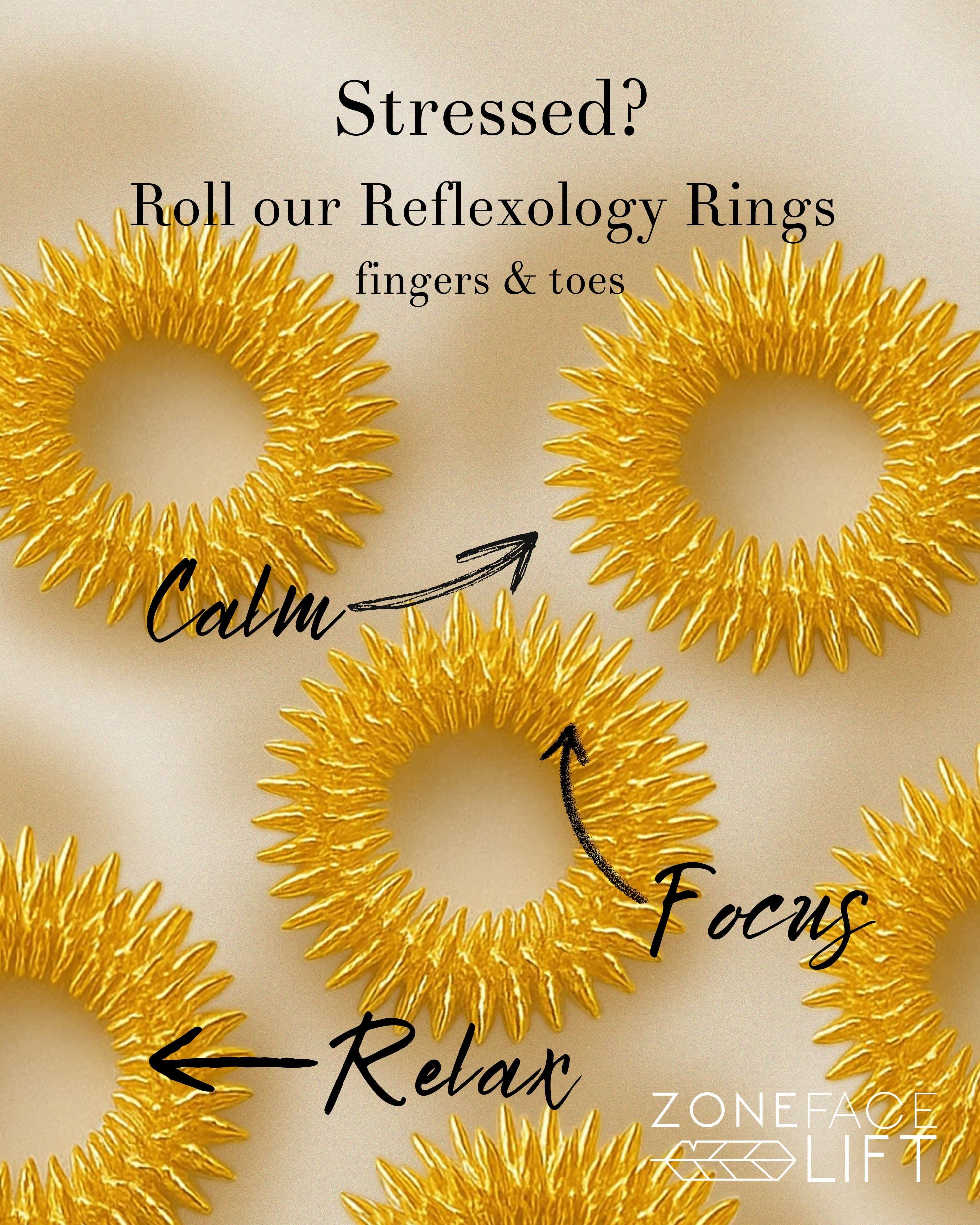 Gold Reflexology Ring