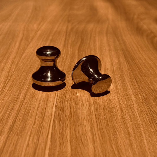 Stainless Steel Mushroom Gua Sha - Set of Two