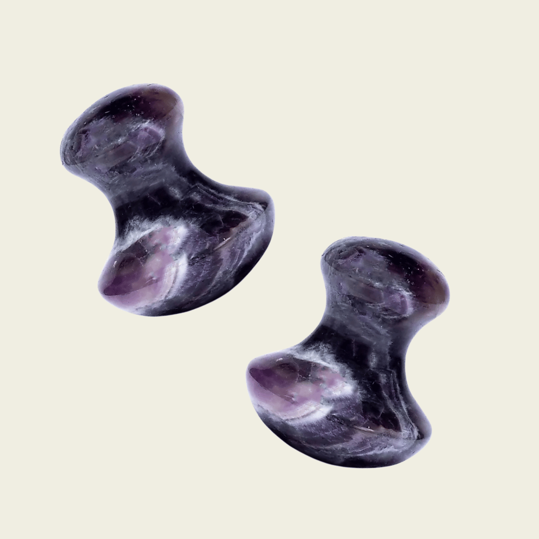 Amethyst Mushroom Gua Sha - Set of Two