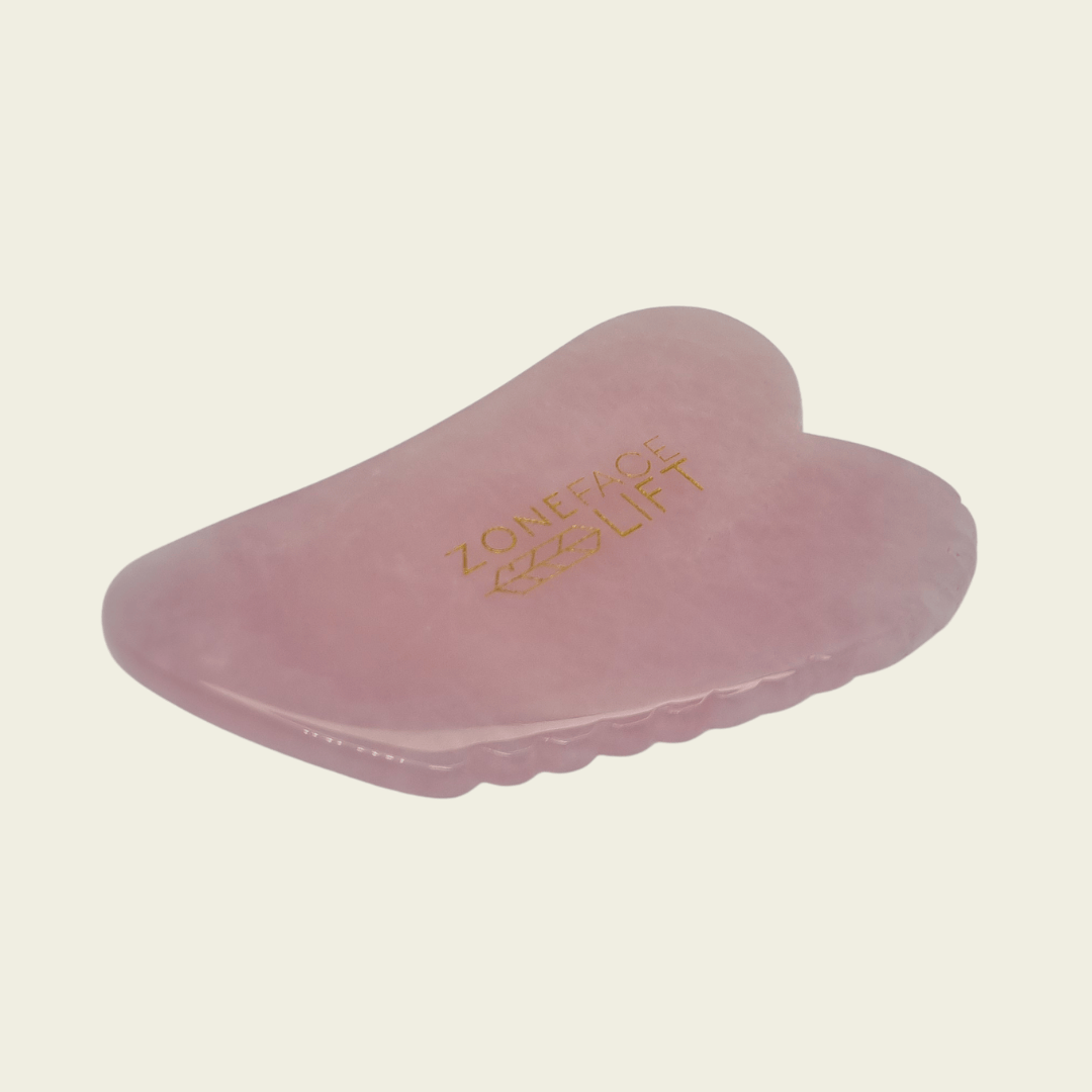 Rose Quartz Jagged Edge Gua Sha