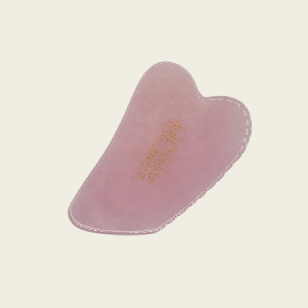 Rose Quartz Jagged Edge Gua Sha
