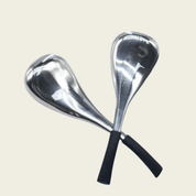 Stainless Steel Ice Globe Facial Spoon Round - Set of Two