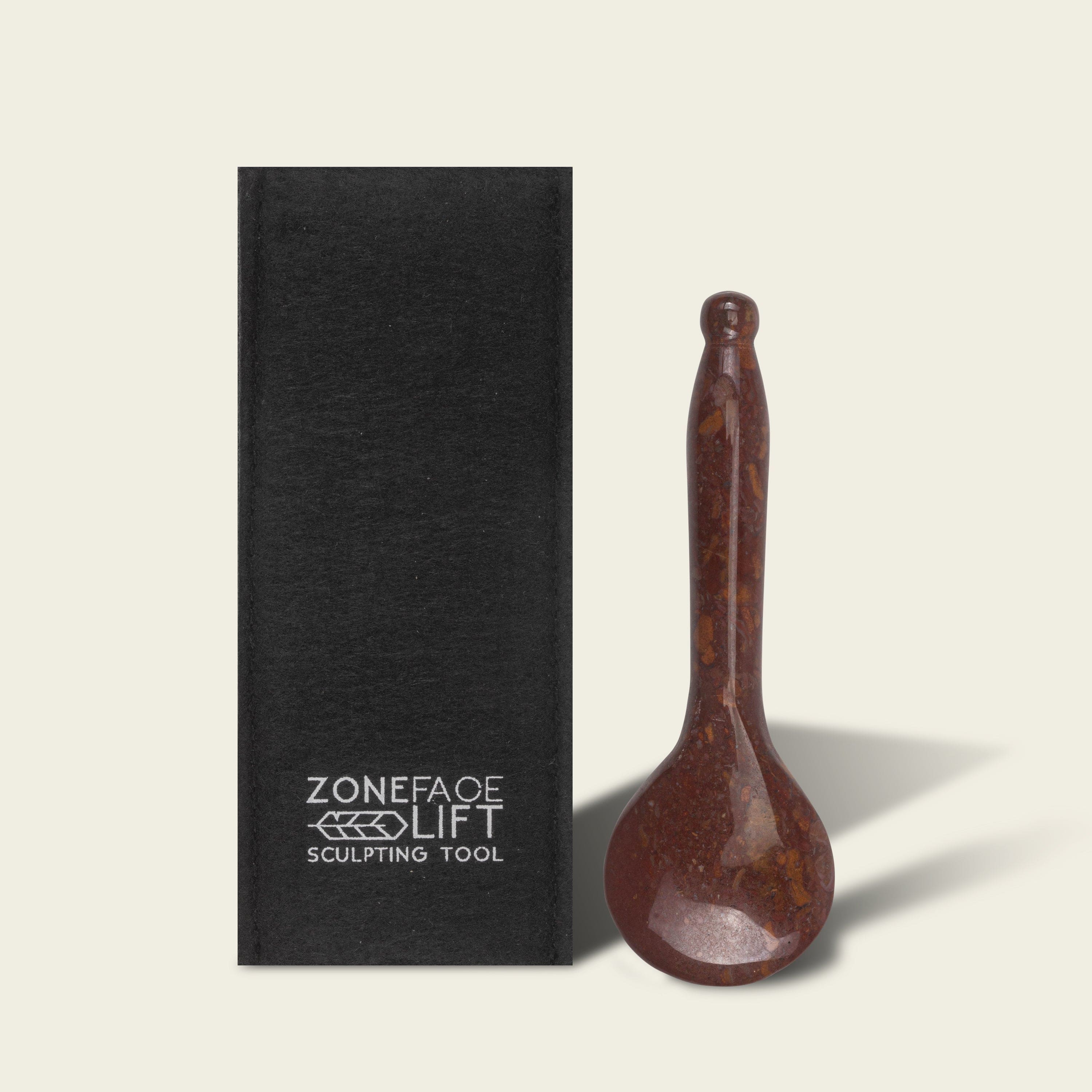 ZFL Mookaite Jasper Spoon Facial Tool - zonefacelift.shop