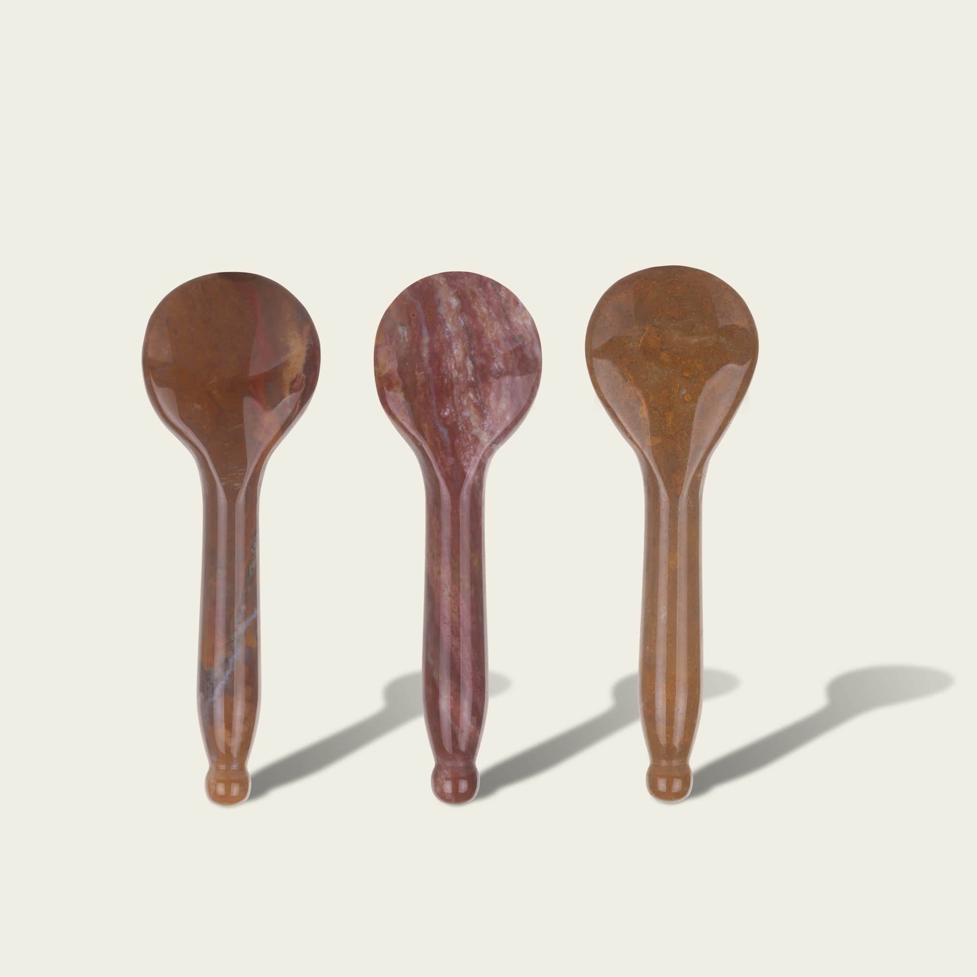 ZFL Mookaite Jasper Spoon Facial Tool - zonefacelift.shop